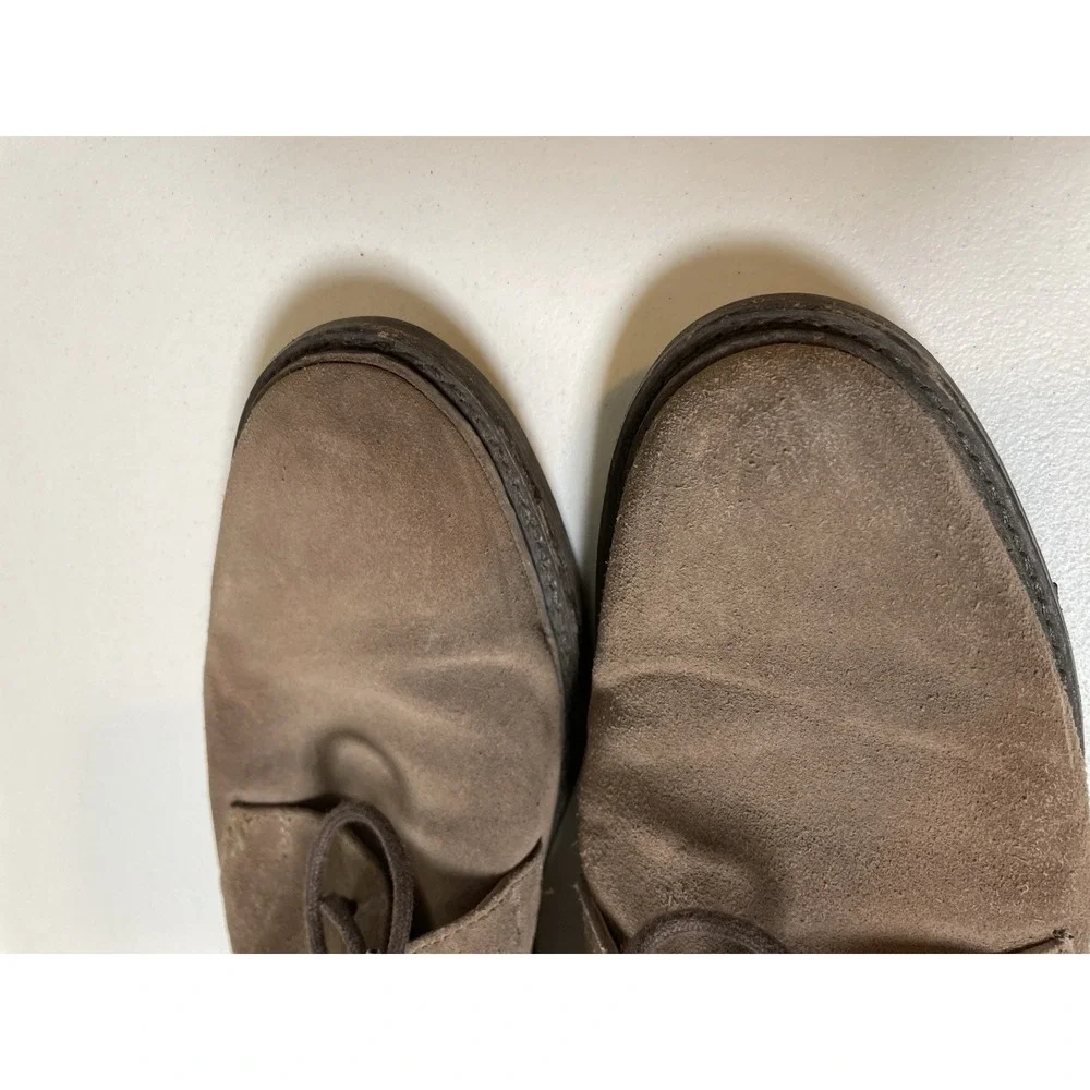 Frye Brown Suede Chukka Boots Men's 11 Lace up Shoes Preppy Casual Minimalist